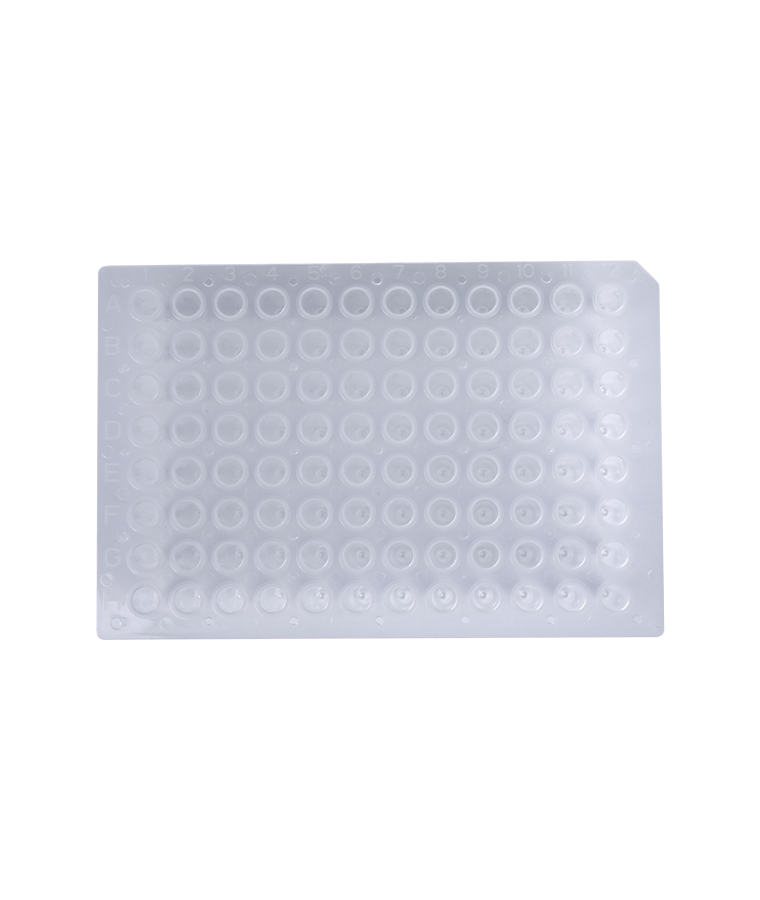 PCR20-C-96-NS Placa de PCR transparente de 96 pocillos sin faldón de 0,2 ml
